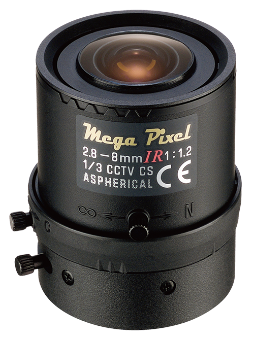 Binchil 5-100mm CS F1.8 Lens 1/3 Inch Manual Iris & Focal Length Varifocal Zoom CS-Mount Lens for Security CCTV Camera 